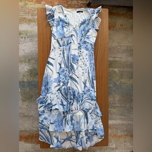Tommy Hilfiger Blue Floral High Low Dress